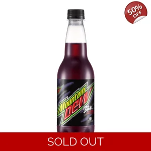 Mountain Dew Pitch Black - Grape Punch Soft Drink Soda - 400ml Bottle